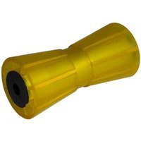 Yellow keel roller for boat trailers. Knott