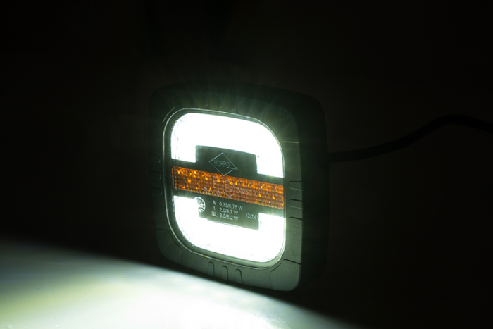 HORPOL ROCA LZD 2805 LED front lamp 3 functions universal with holder