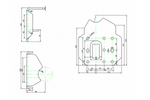 UNITRAILER automatic jockey wheel with handle 500kg 60mm 660-904 mm