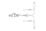 MANTES electrical installation, boat trailer harness 7.8m, 13PIN plug, 2x5PIN bayonets