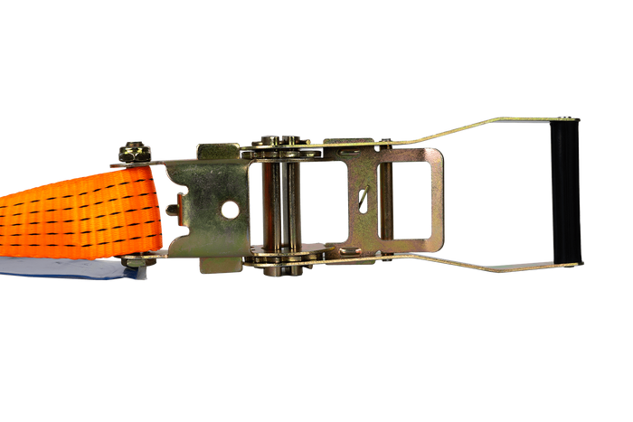 Set of four UNITRAILER 12m/50mm/5t orange transport belts with tensioner