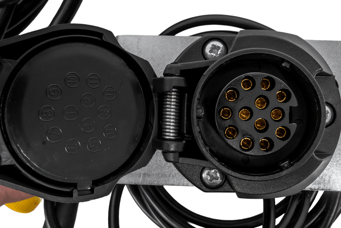 MANTES electrical installation, boat trailer harness, 11.67m, 13PIN plug, 2x 5PIN bayonets