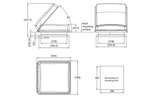 ProPlus 610900V01 camper roof window roof vent 280x280mm