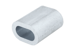Aluminum connector for ropes DROMET ZLA10 sleeve for ropes 10mm