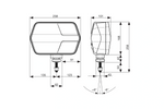 ASPÖCK LuxLED II LED front lamp 7 functions 6-pin DEUTSCH DT06-6S right