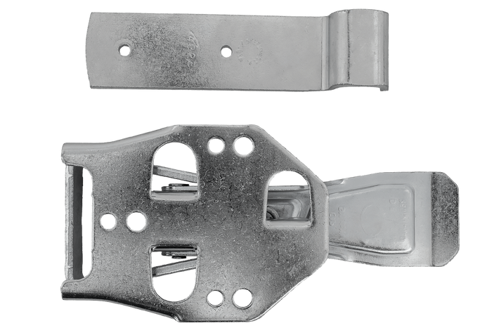 Side hitch with STEELPRESS ZB-04C+Z-01A fastener for complete trailer side closure