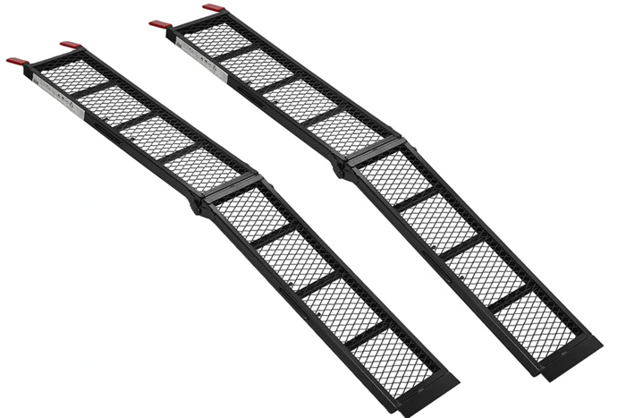 ProPlus 390094 foldable ramps steel drive-on ramps for trailers 203cm 680kg set of 2
