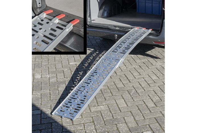 ProPlus 390096 foldable ramps aluminum ramps for trailers 220cm 680kg set of 2