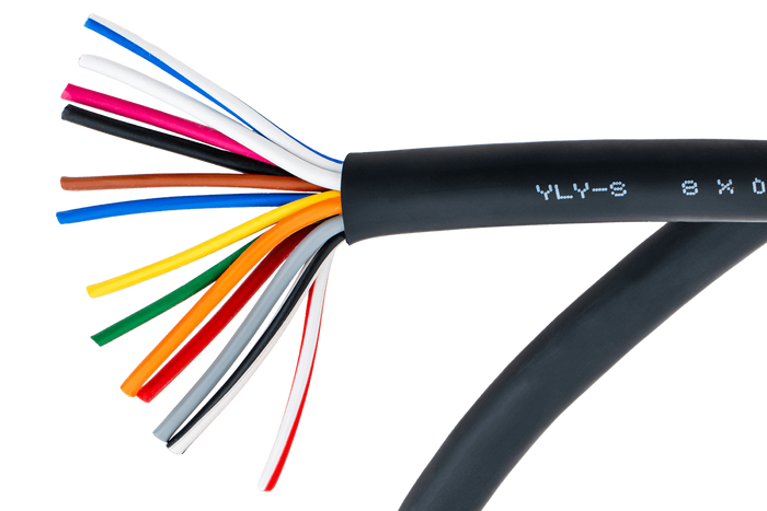 HYBSZ YLY-S electric cable 8x0.75+5x1.5 thirteen-core - 1m