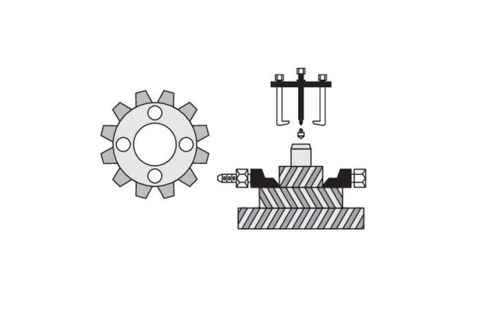 YATO YT-06412 puller and separator set 14 pieces