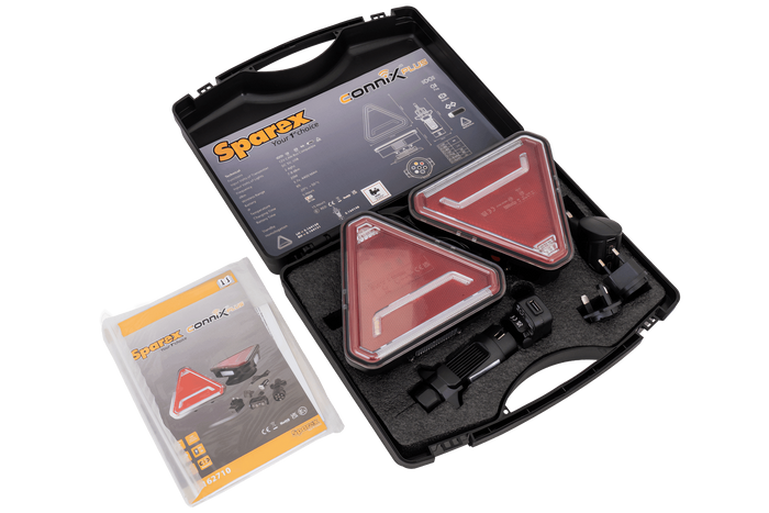 SPAREX CONNIX PLUS S.162710 LED rear lights 6 functions left+right, wireless, magnetic
