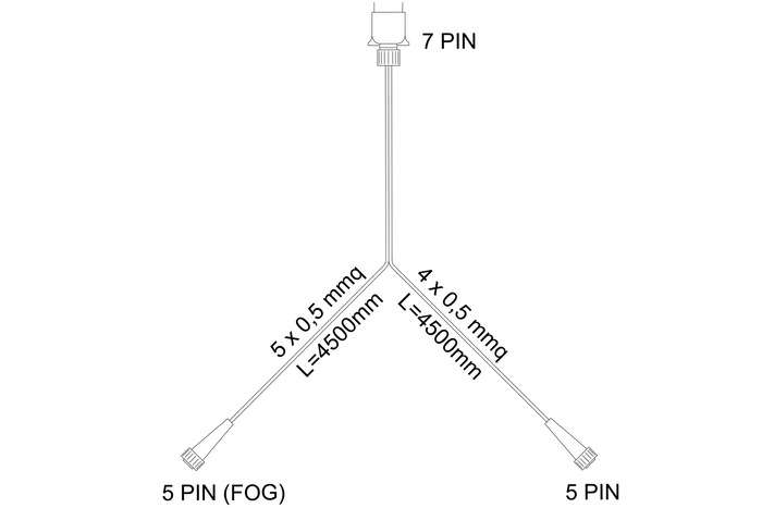 ASPÖCK MULTILED IV LED rear lights + ASPÖCK harness 4.5m 7-PIN