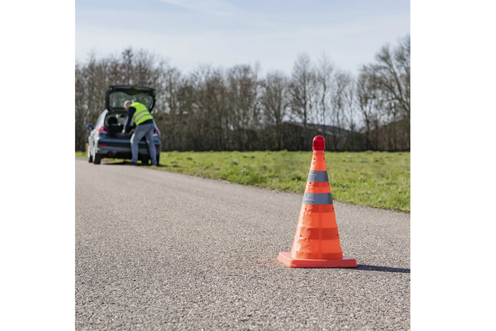 ProPlus 540319 LED Traffic Cone, Foldable Warning Cone, 41cm