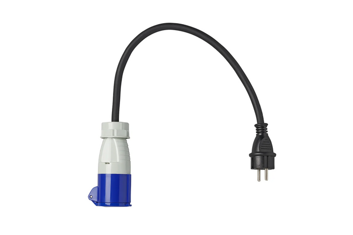 Adapter with Schuko plug and CEE socket 16A 230V ProPlus 373526 cable 40cm